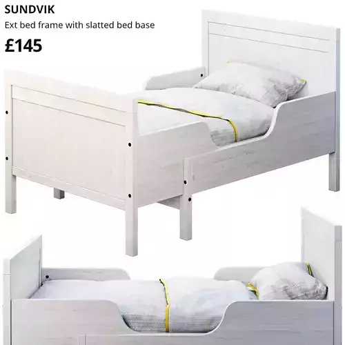 Sundvik 4 bed Ikea 3D model