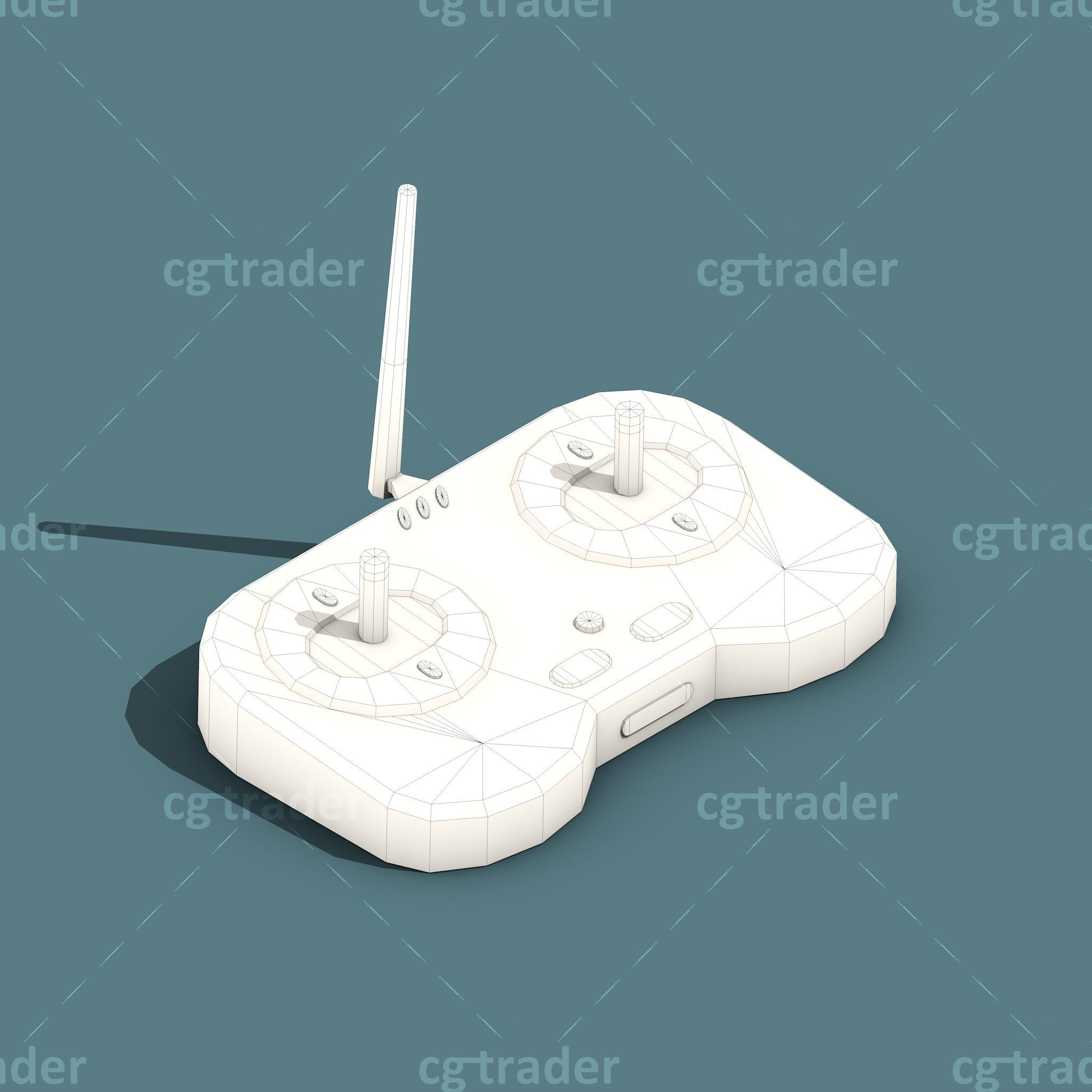 Low Poly Drone Isometric Icon Pack 02 Low-poly 3D model_15