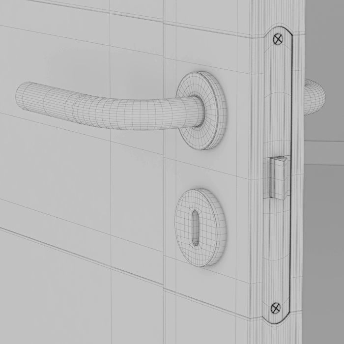Modern interior doors unique 01L - GW01L - EASY GW 3D model_3