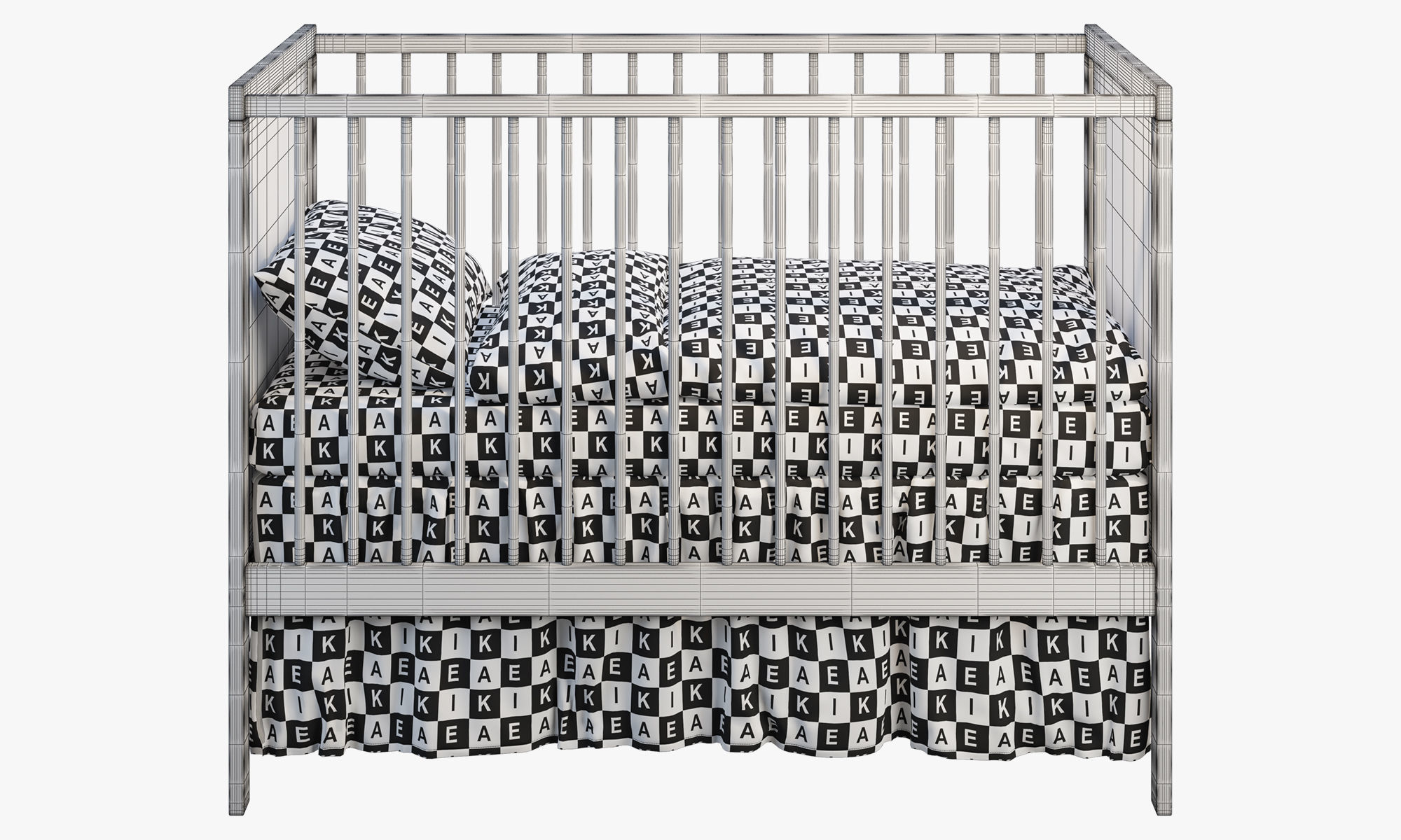 Solgul cot Ikea 3D model_6