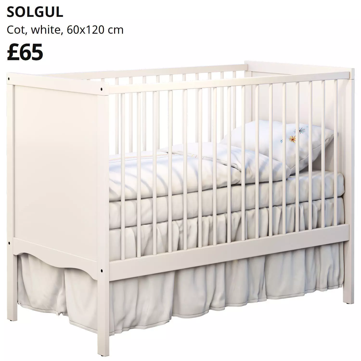 Solgul cot Ikea 3D model_0