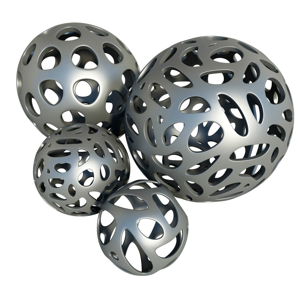 Bionica decor hall 3D model_6