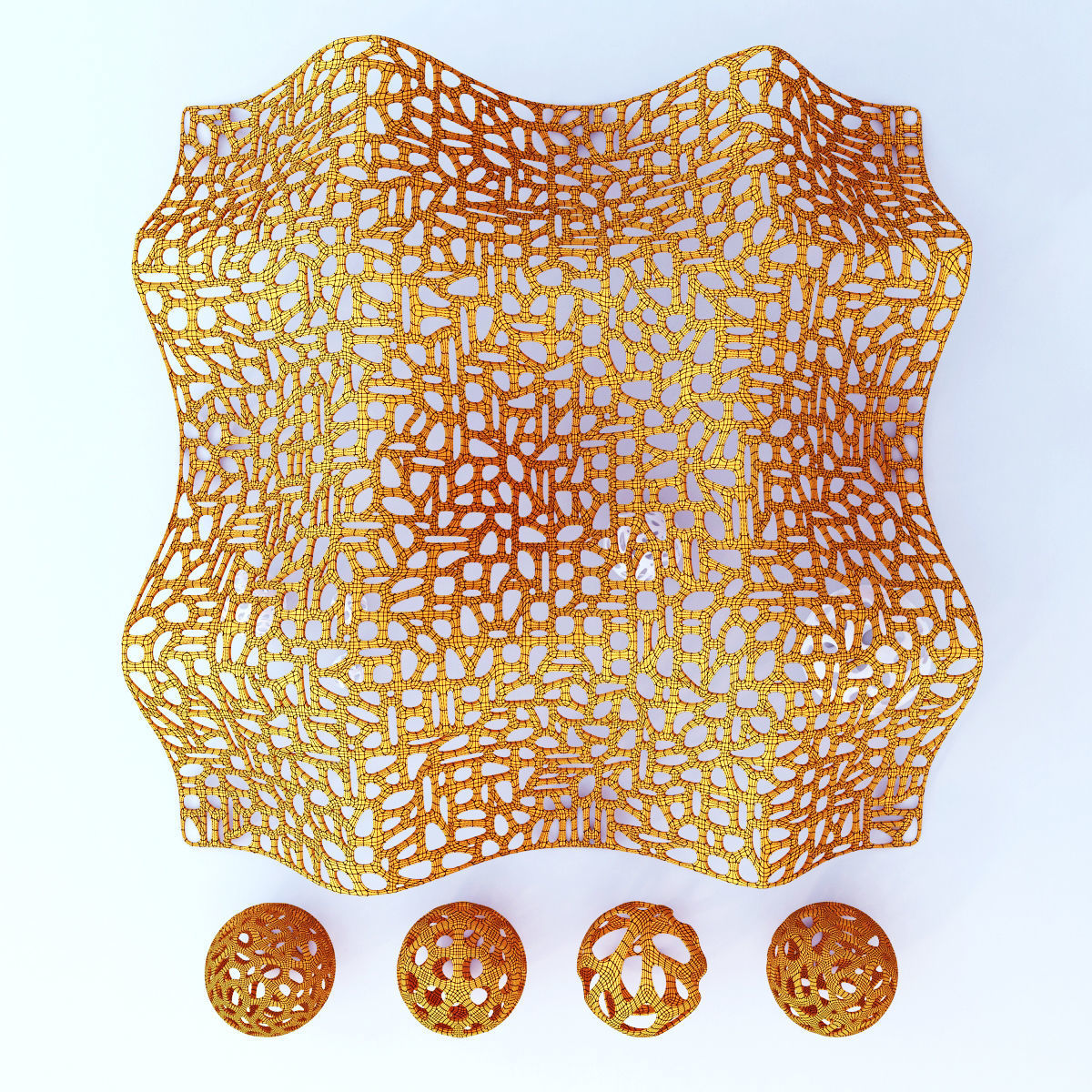 Bionica decor hall 3D model_8