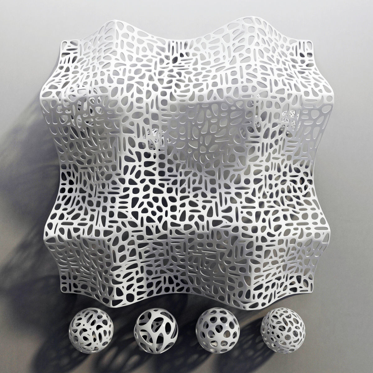 Bionica decor hall 3D model_1