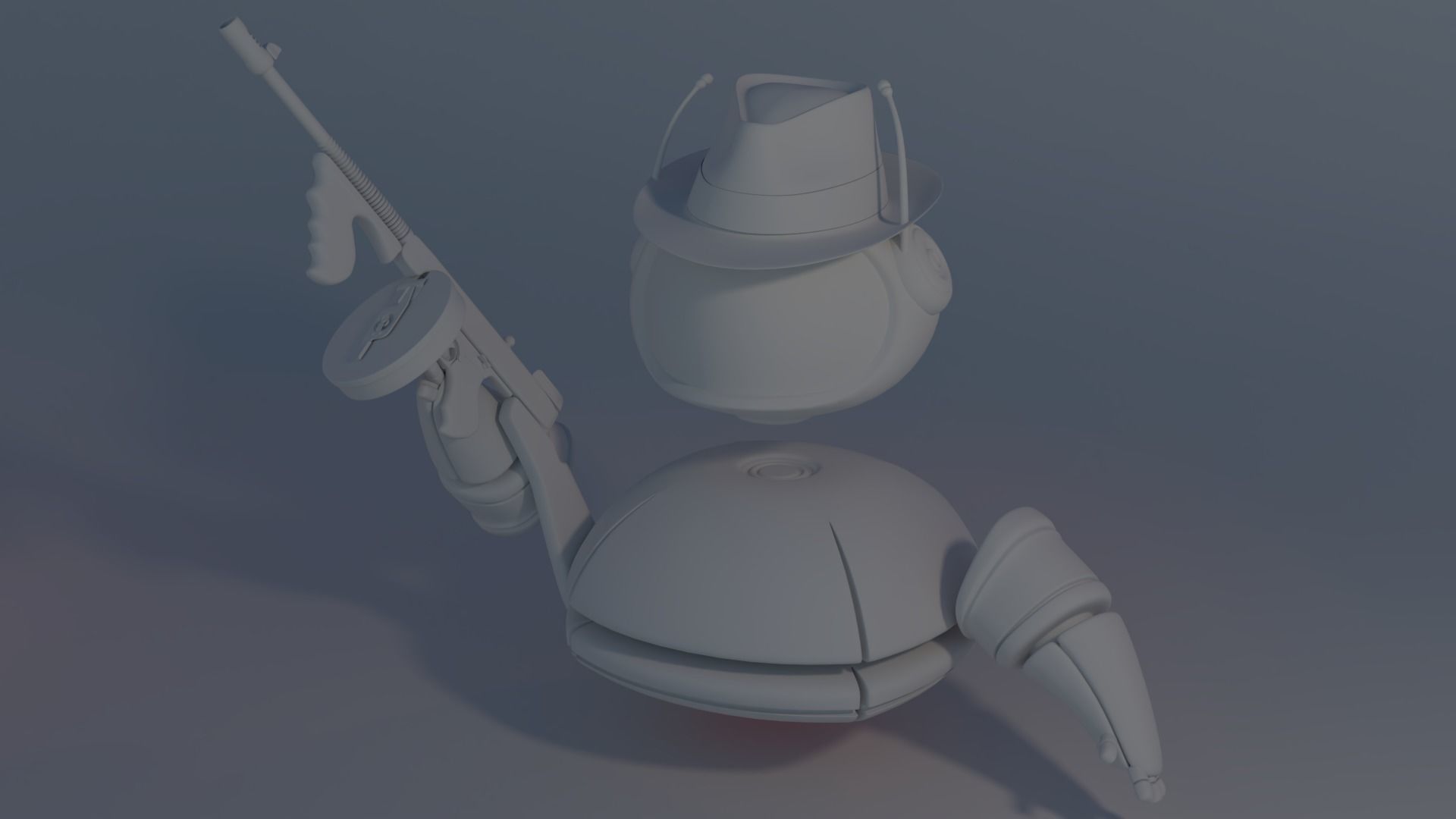 Assistant Droid - Gangster Glitch 3D model_5