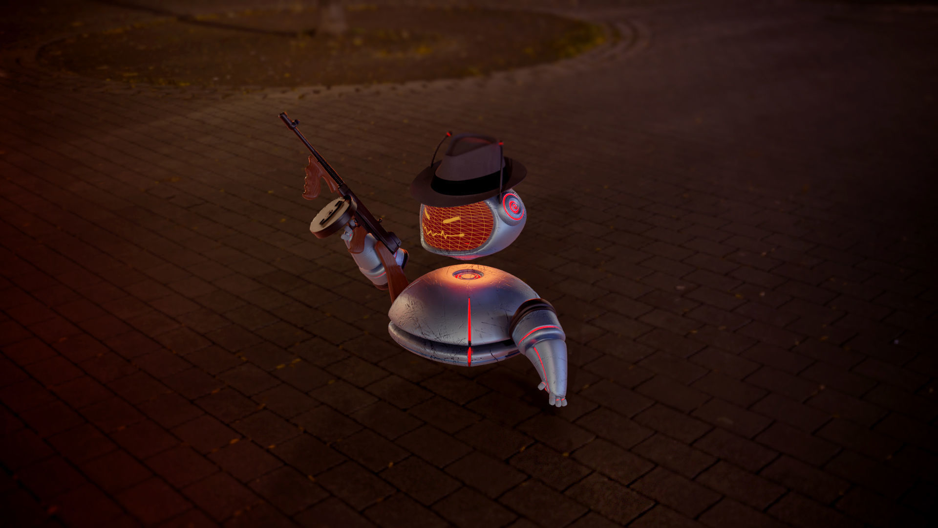 Assistant Droid - Gangster Glitch 3D model_1