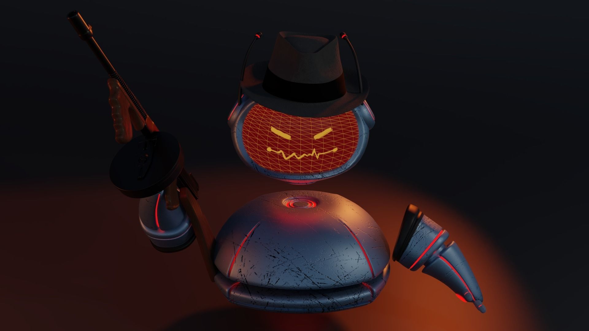 Assistant Droid - Gangster Glitch 3D model_3