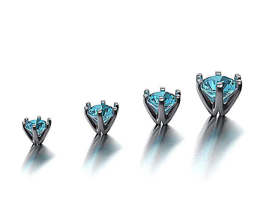 A Package of 4 Ring Crown Heads PACK14 printable 3d models 3D print model_1