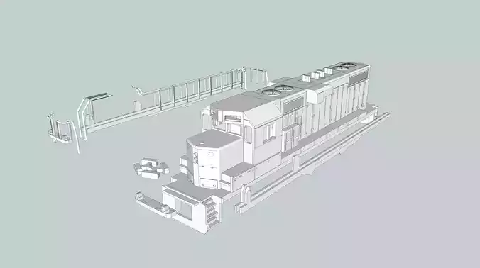 GP11 EMD Locomotive HO and N Scales 3D print model