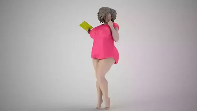 Woman Home Mood 3D print model