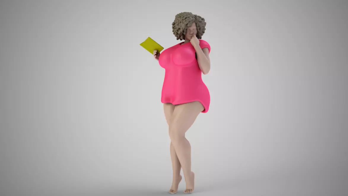 Woman Home Mood 3D print model