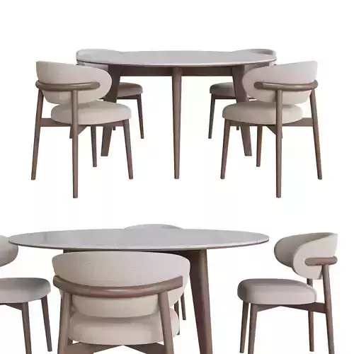 Abrey round table and Oleandro chair 