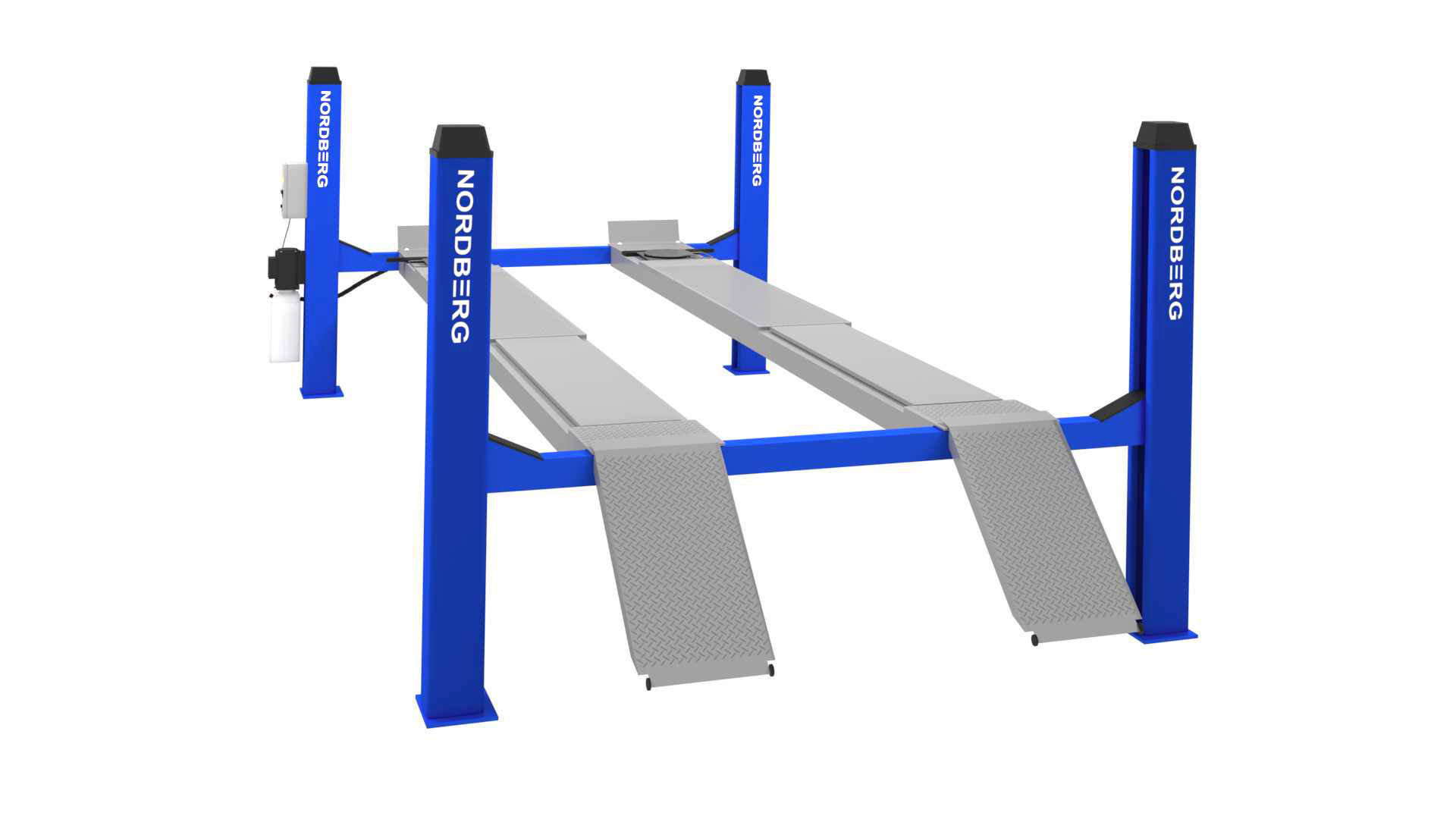 4 Post Car Lift 3D model_5