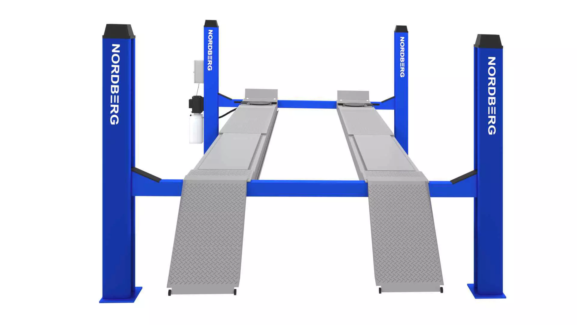 4 Post Car Lift 3D model_0