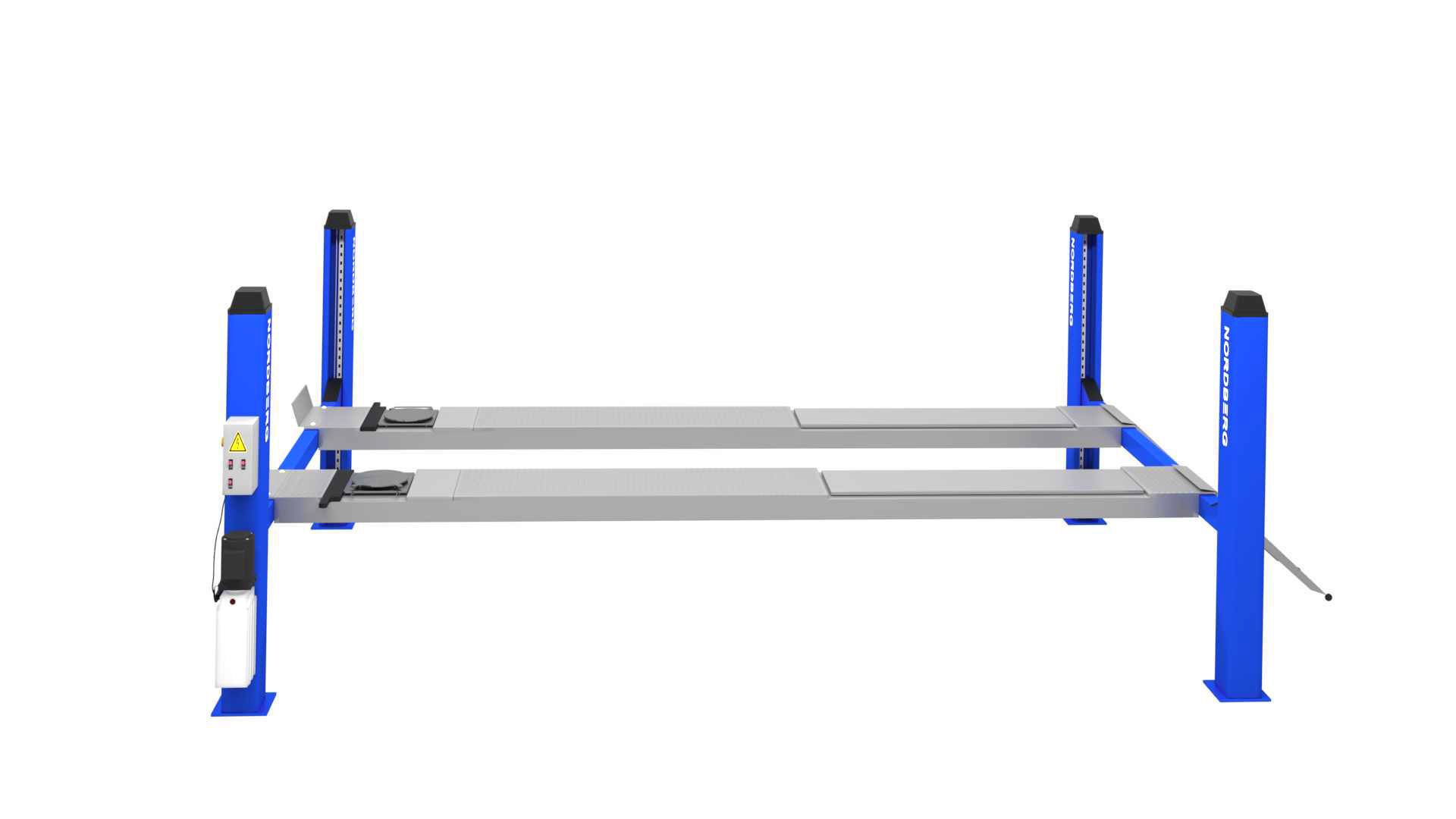 4 Post Car Lift 3D model_3