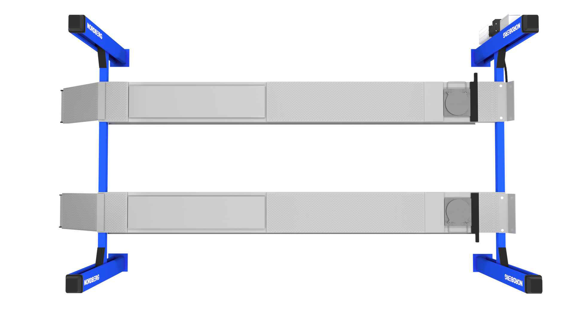 4 Post Car Lift 3D model_4