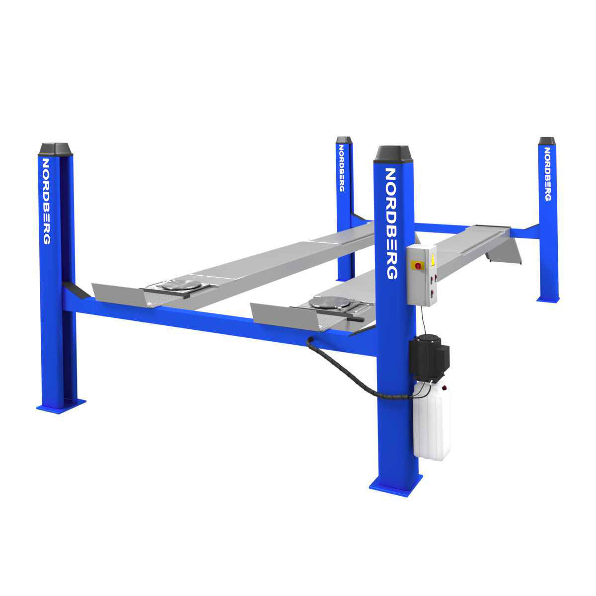 4 Post Car Lift 3D model_1