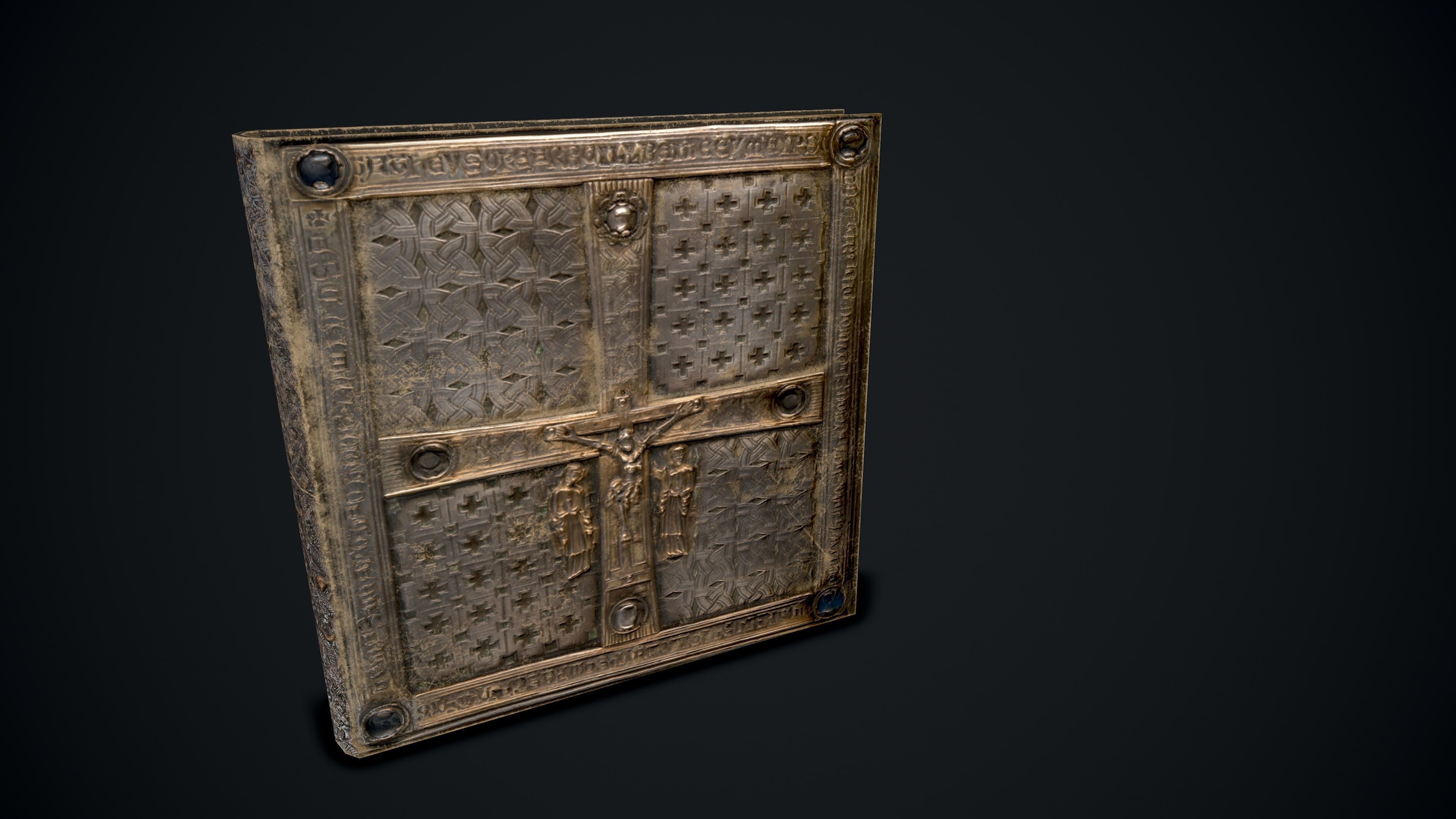 The Book Of Dimma - Holy Bible Low-poly 3D model_9