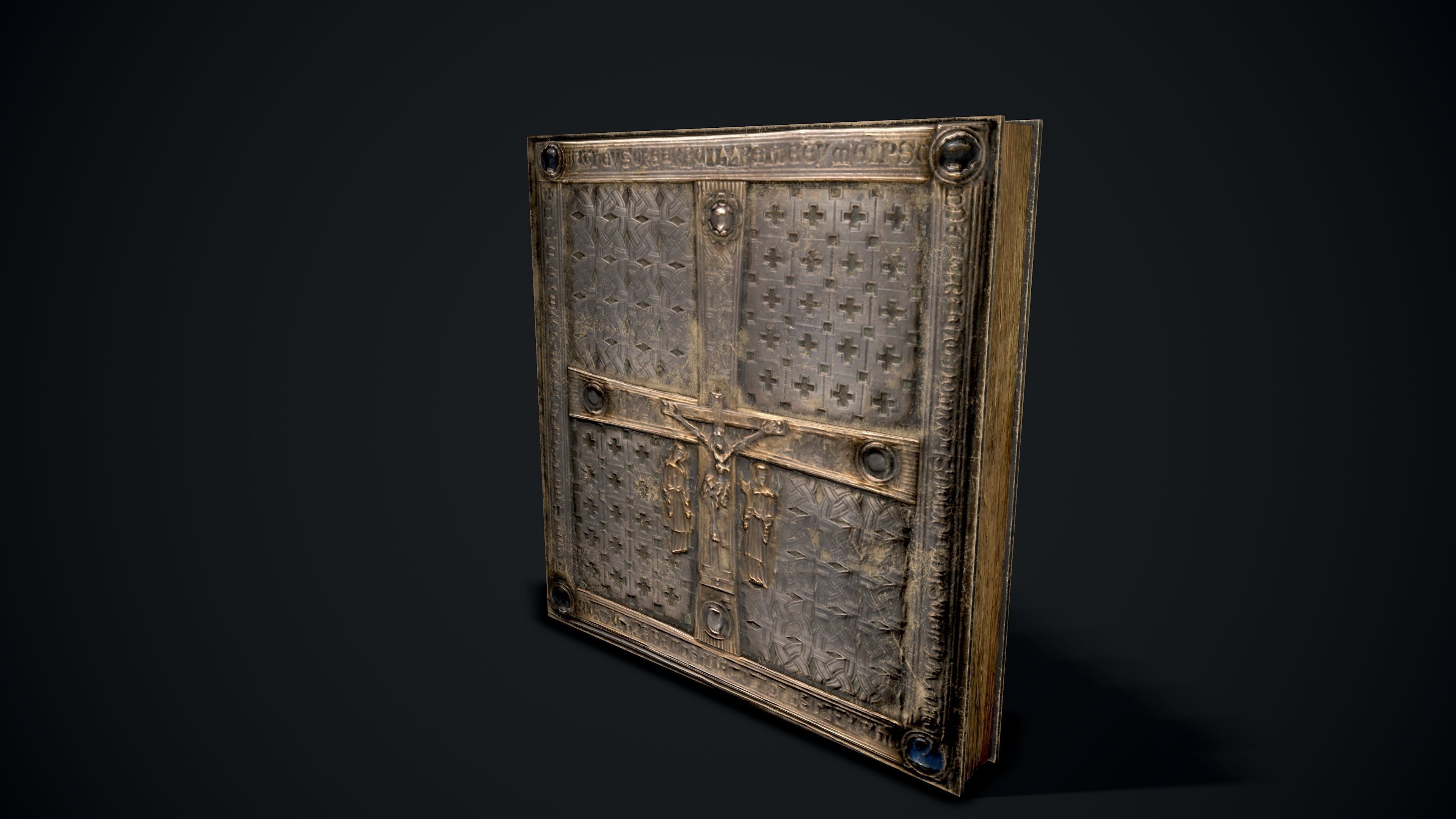 The Book Of Dimma - Holy Bible Low-poly 3D model_1