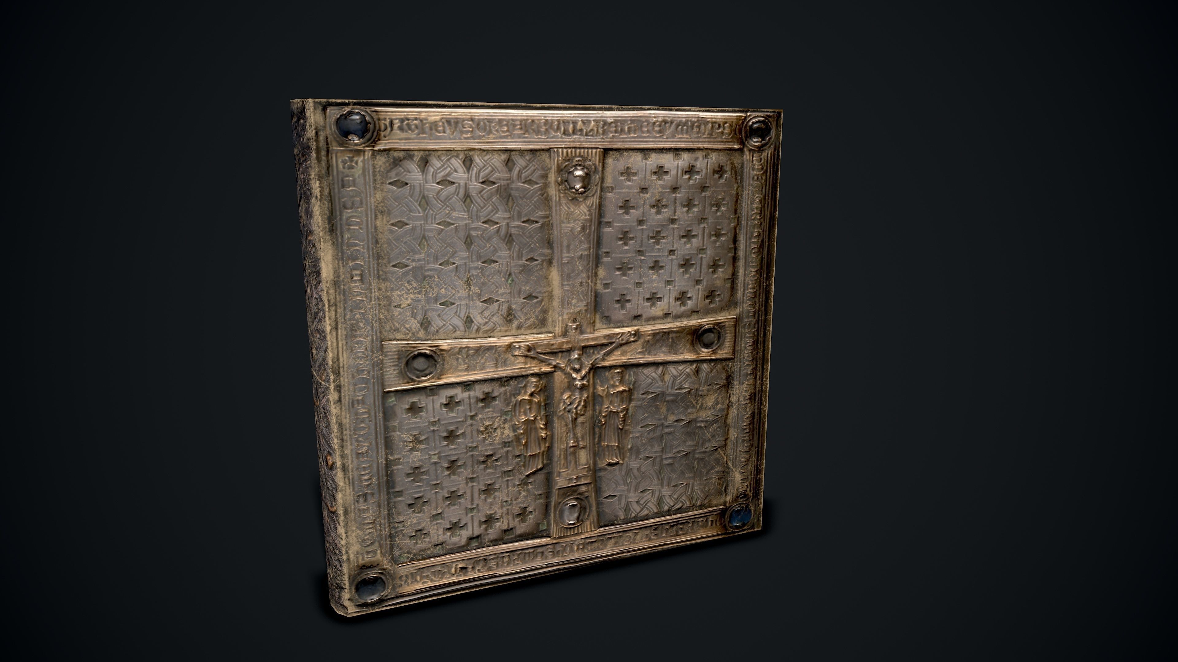 The Book Of Dimma - Holy Bible Low-poly 3D model_2