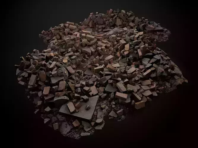 Debris Piles 02 Gameready