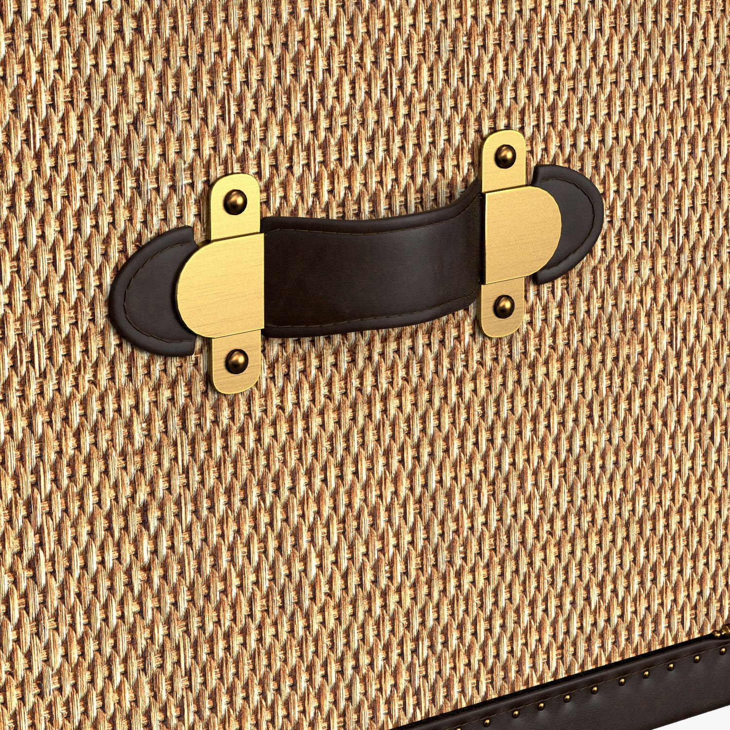 MAYFAIR RATTAN MEDIA CONSOLE 3D model_3