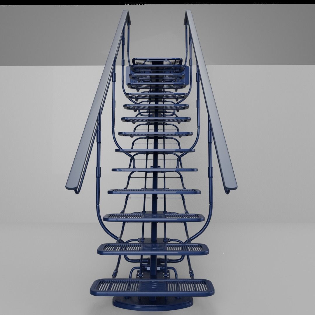 Sci Fi Stairs V1 3D model_1