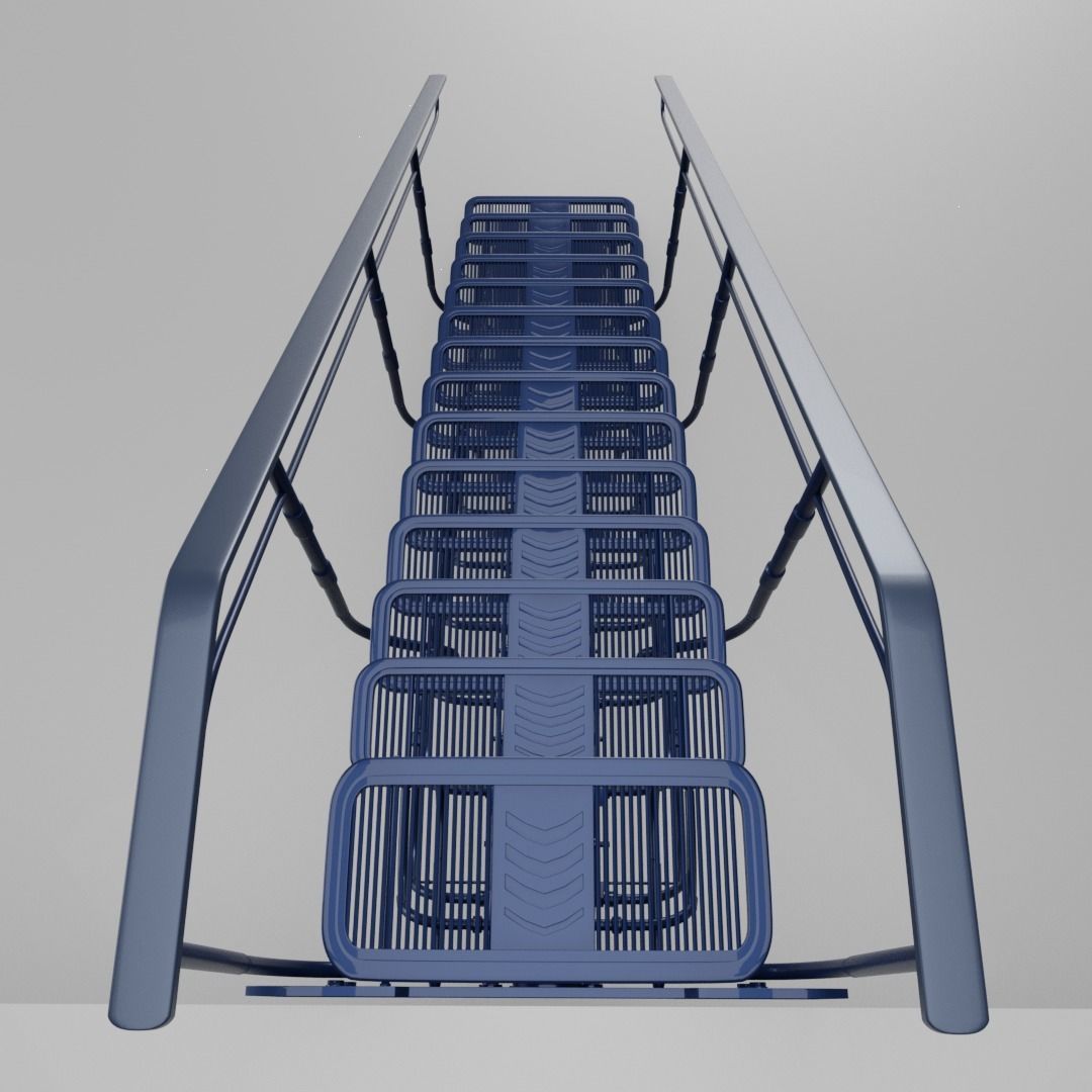 Sci Fi Stairs V1 3D model_2