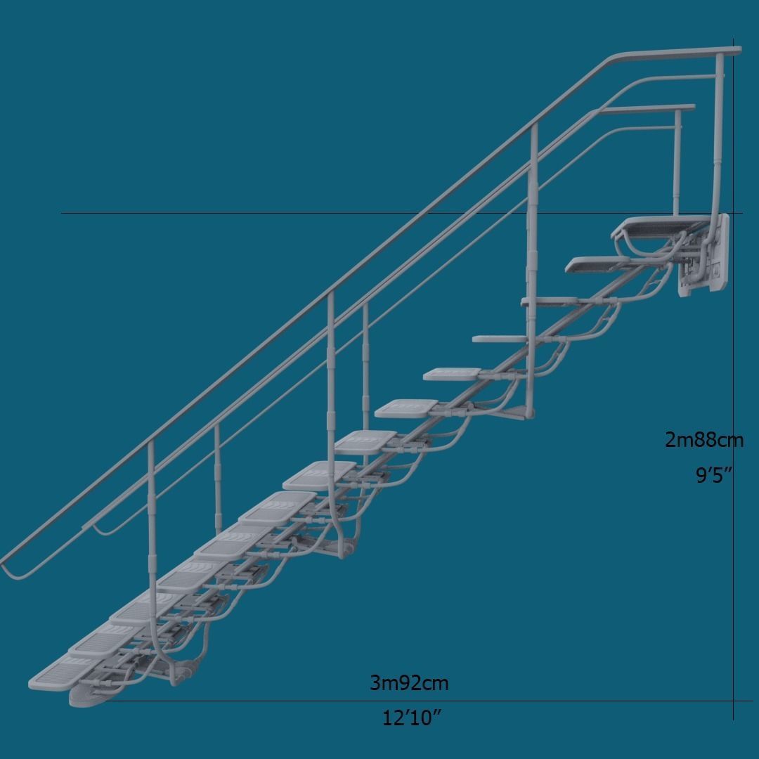 Sci Fi Stairs V1 3D model_14