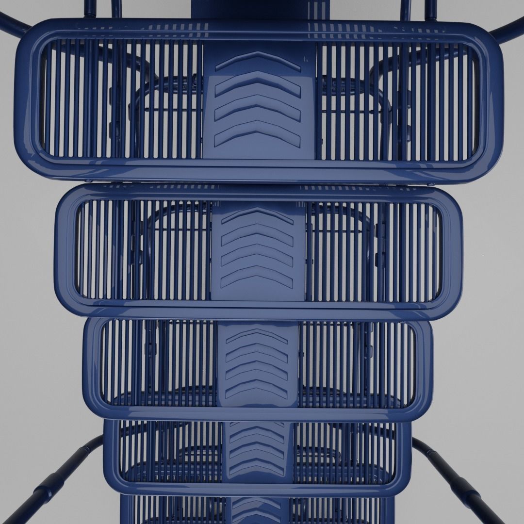 Sci Fi Stairs V1 3D model_7