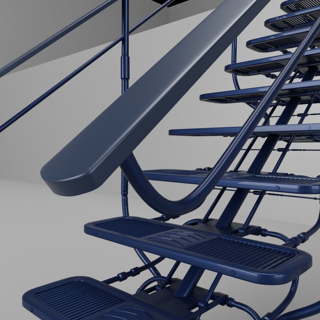 Sci Fi Stairs V1 3D model_5