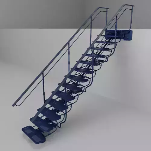 Sci Fi Stairs V1 3D model