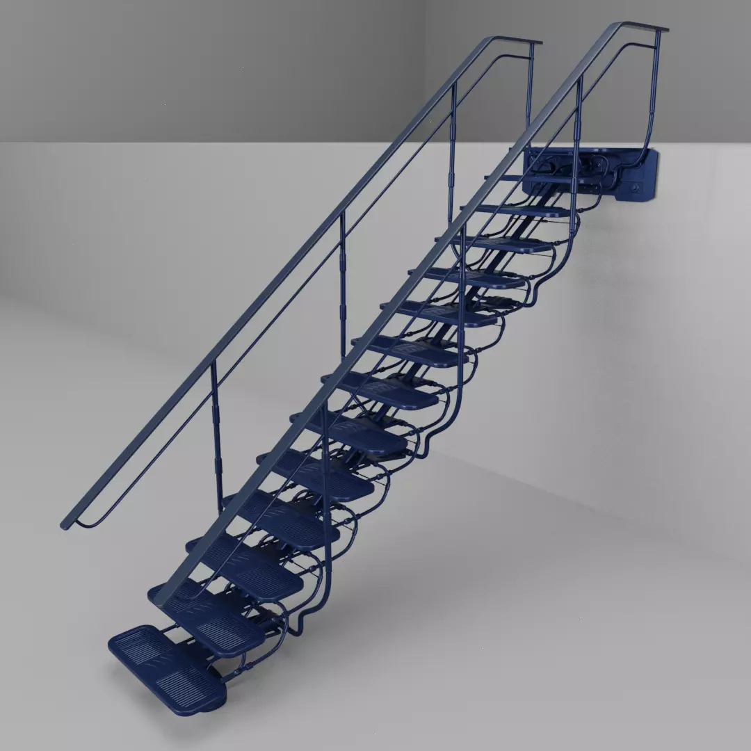 Sci Fi Stairs V1 3D model_0