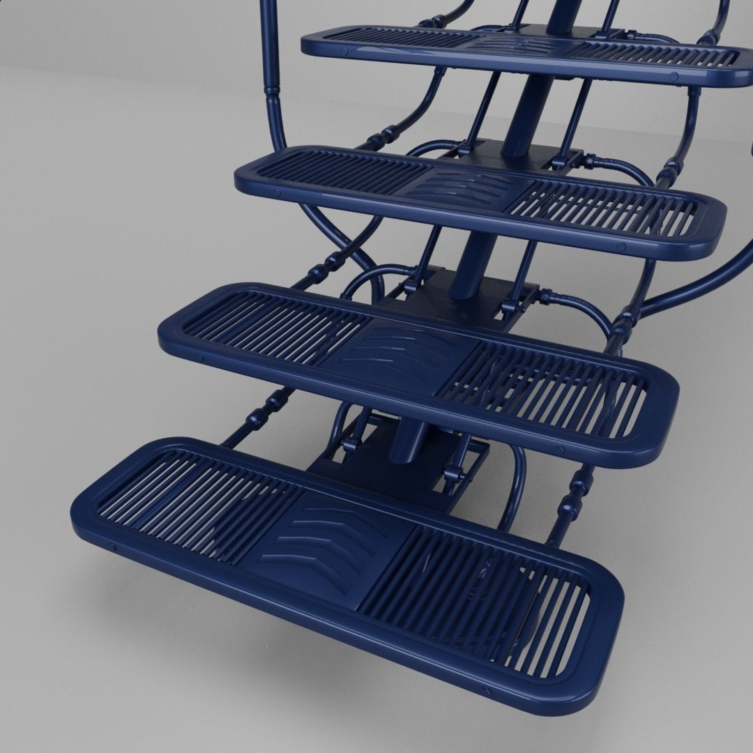 Sci Fi Stairs V1 3D model_4