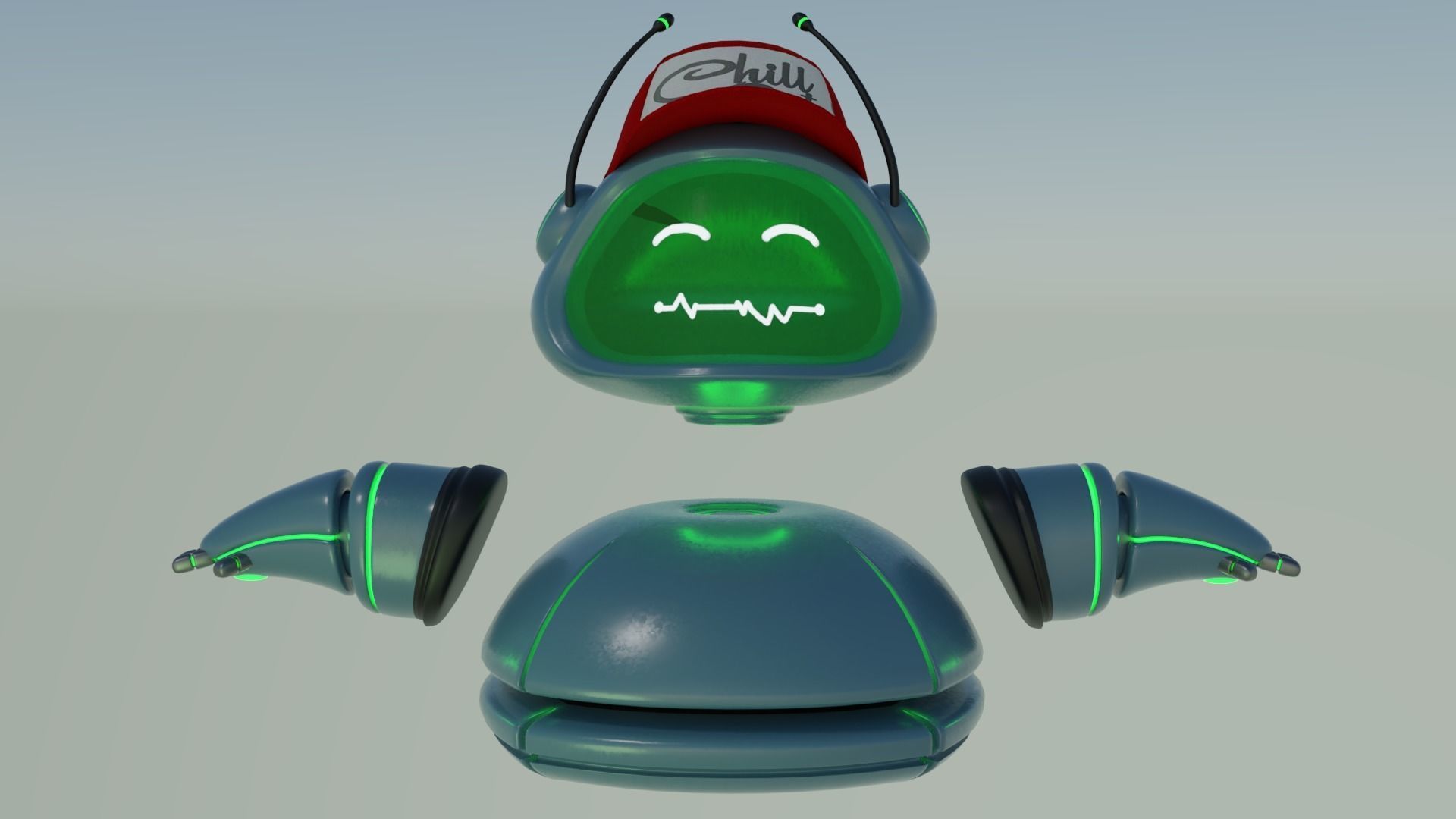 Assistant Droid 3D model_3