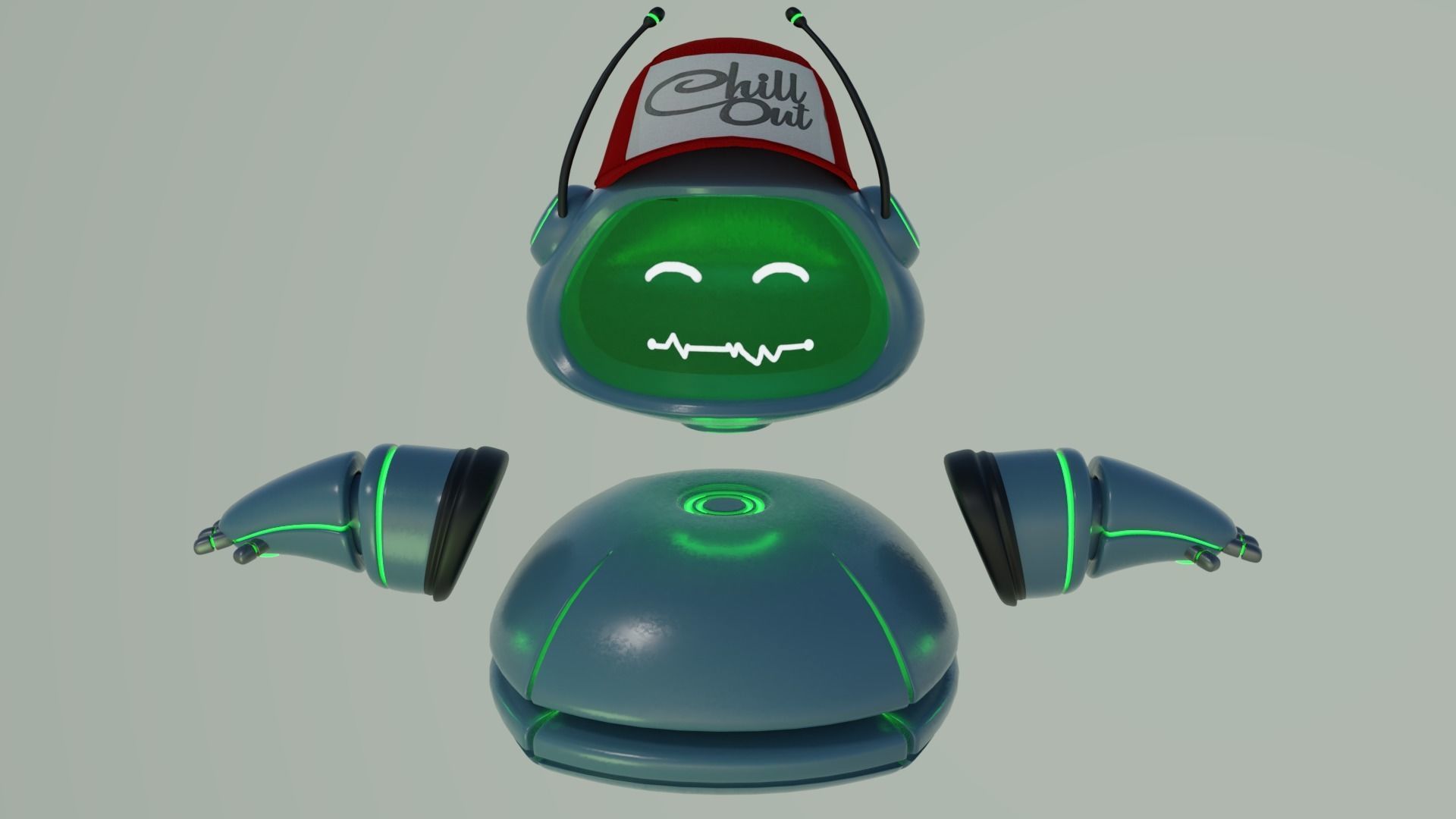 Assistant Droid 3D model_2