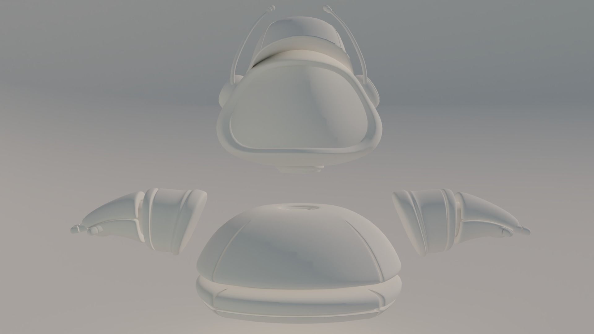 Assistant Droid 3D model_5