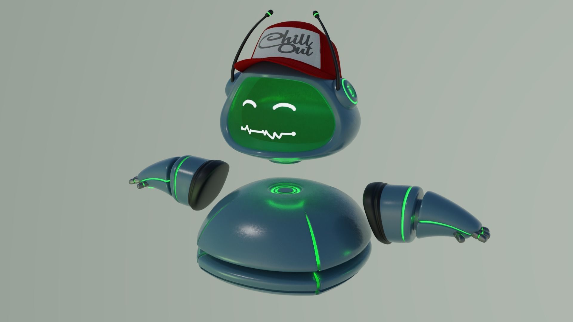 Assistant Droid 3D model_1