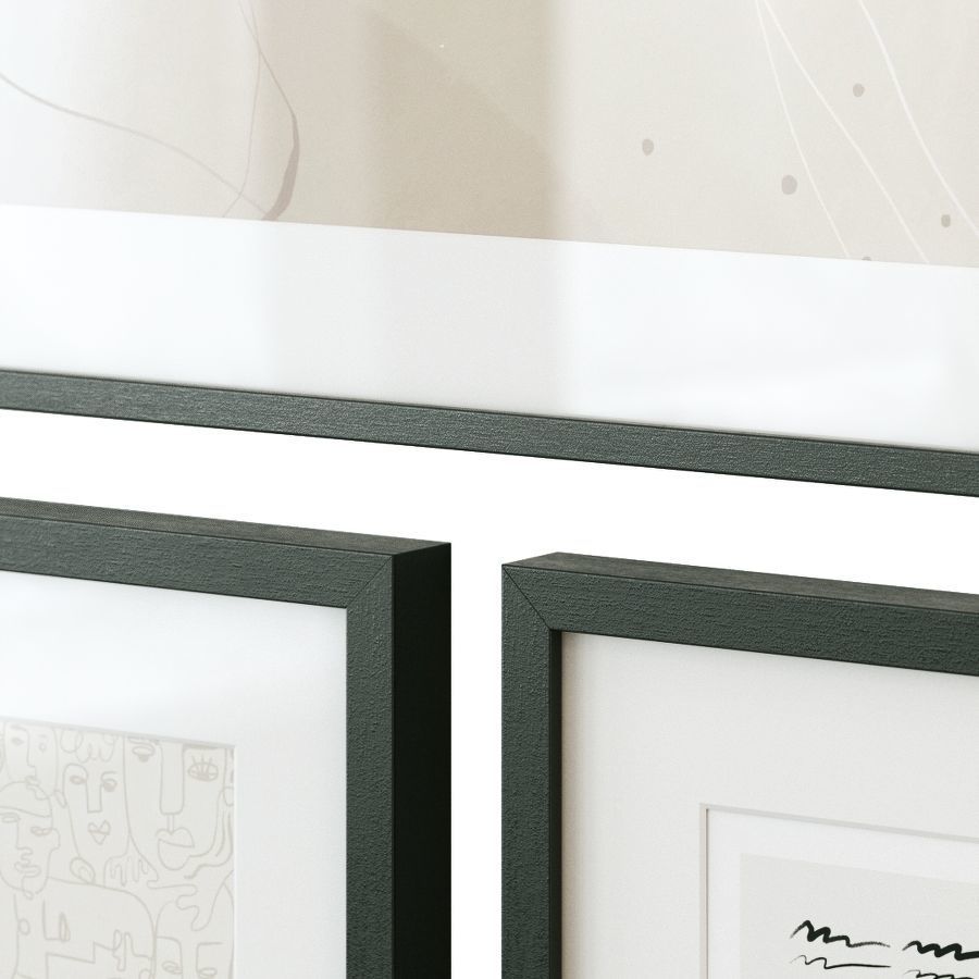 Abstract painting gallery wall 3D model_9