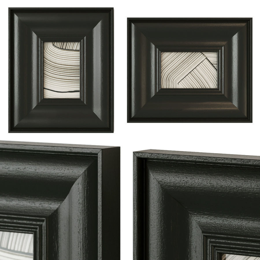 Abstract painting gallery wall 3D model_10