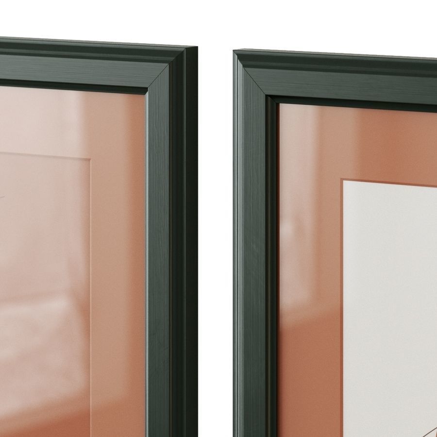 Abstract painting gallery wall 3D model_5