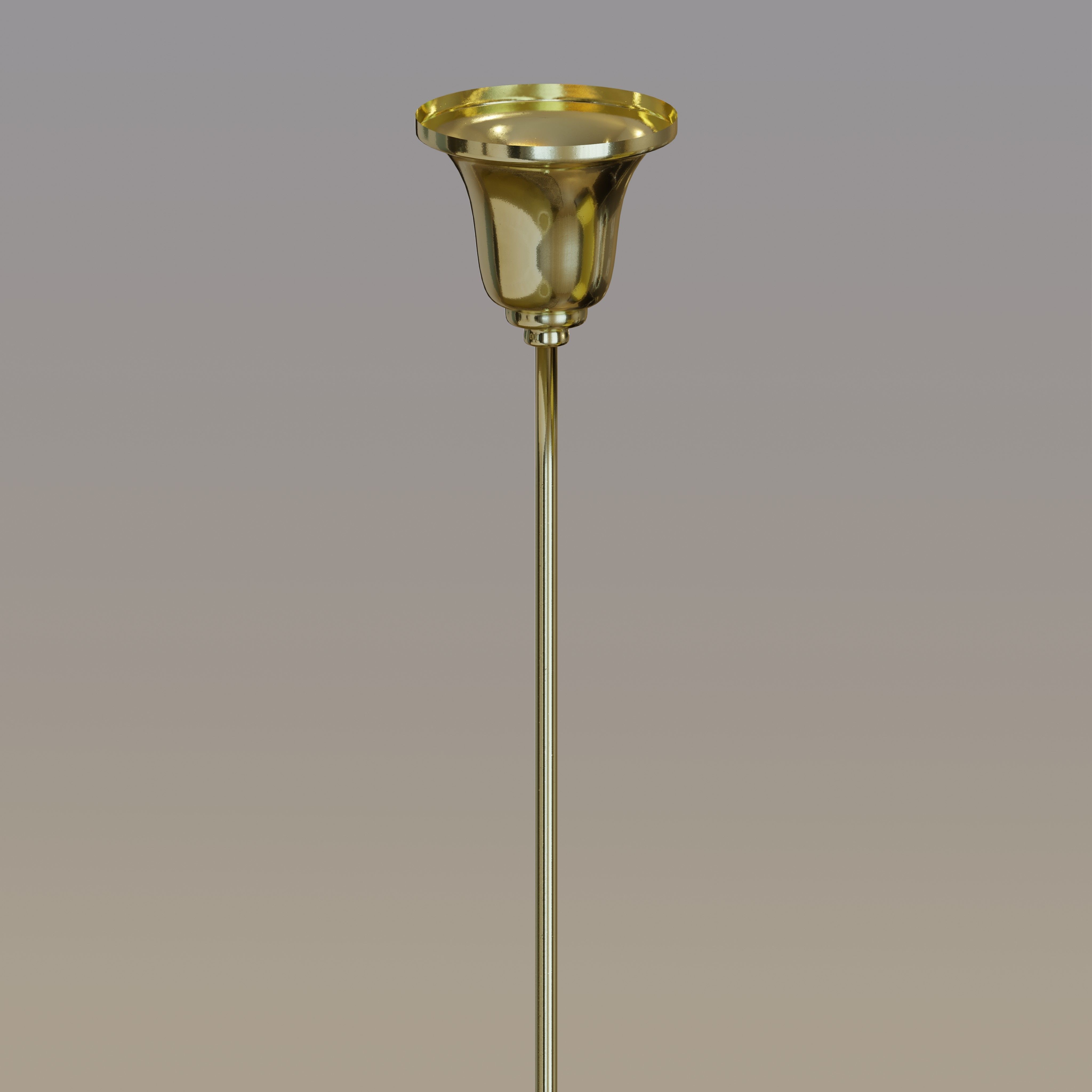 Floral Tulip Chandelier 3D model_1