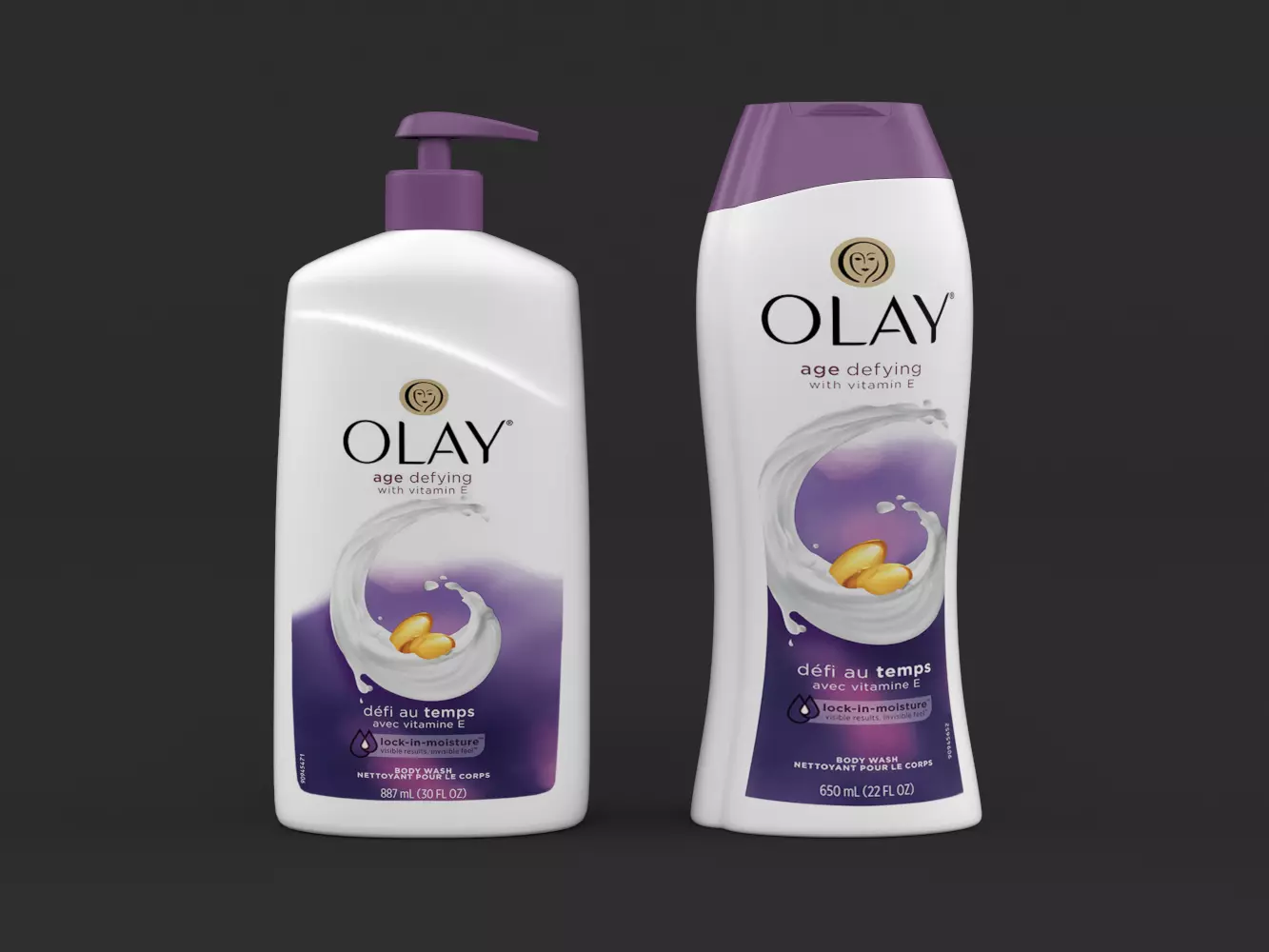 Olay Age Defying with Vitamin E Body Wash 3D model_0