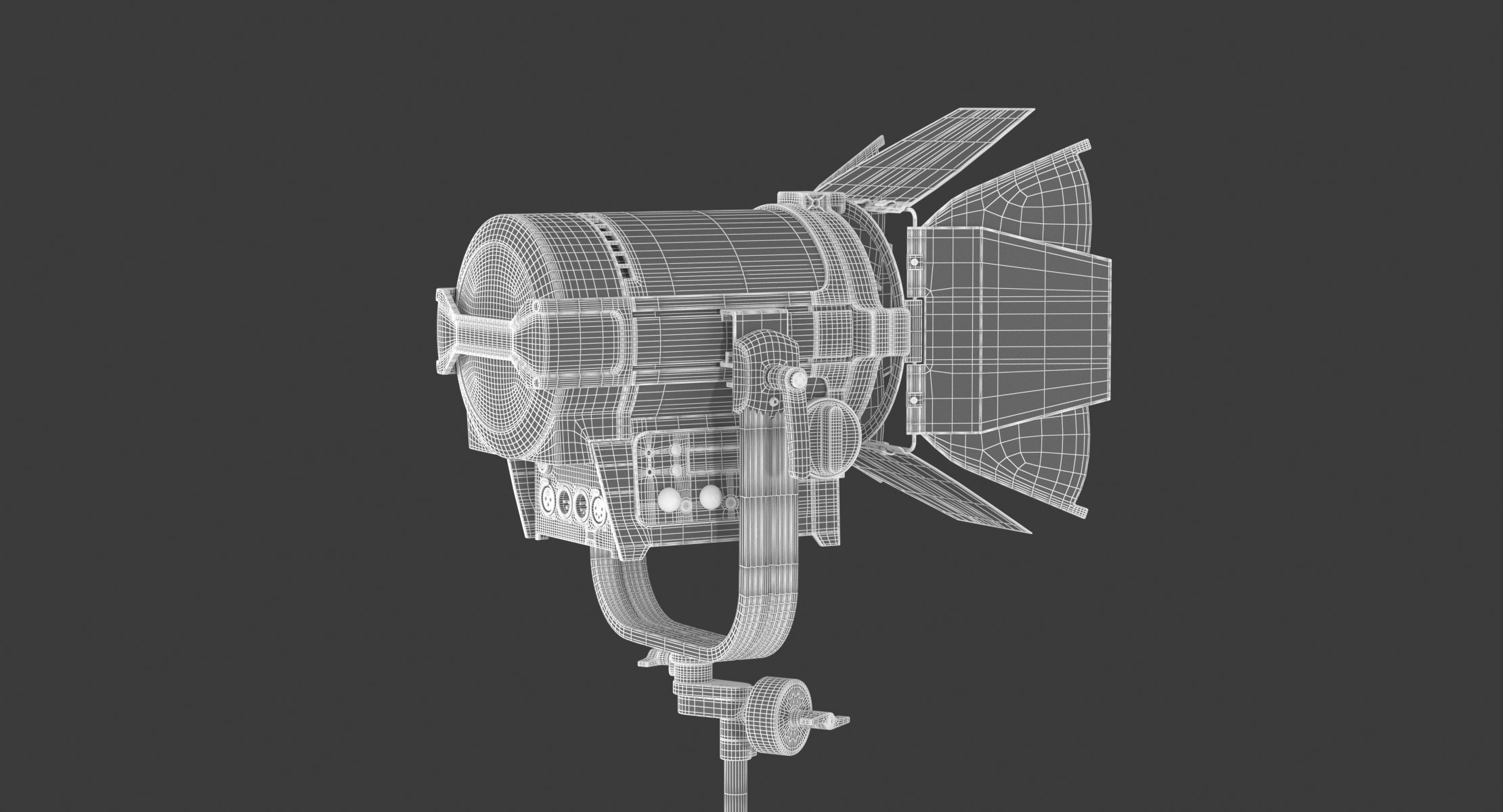 Arri L-Series L5-C with Stands and Bandoor 3D model_12