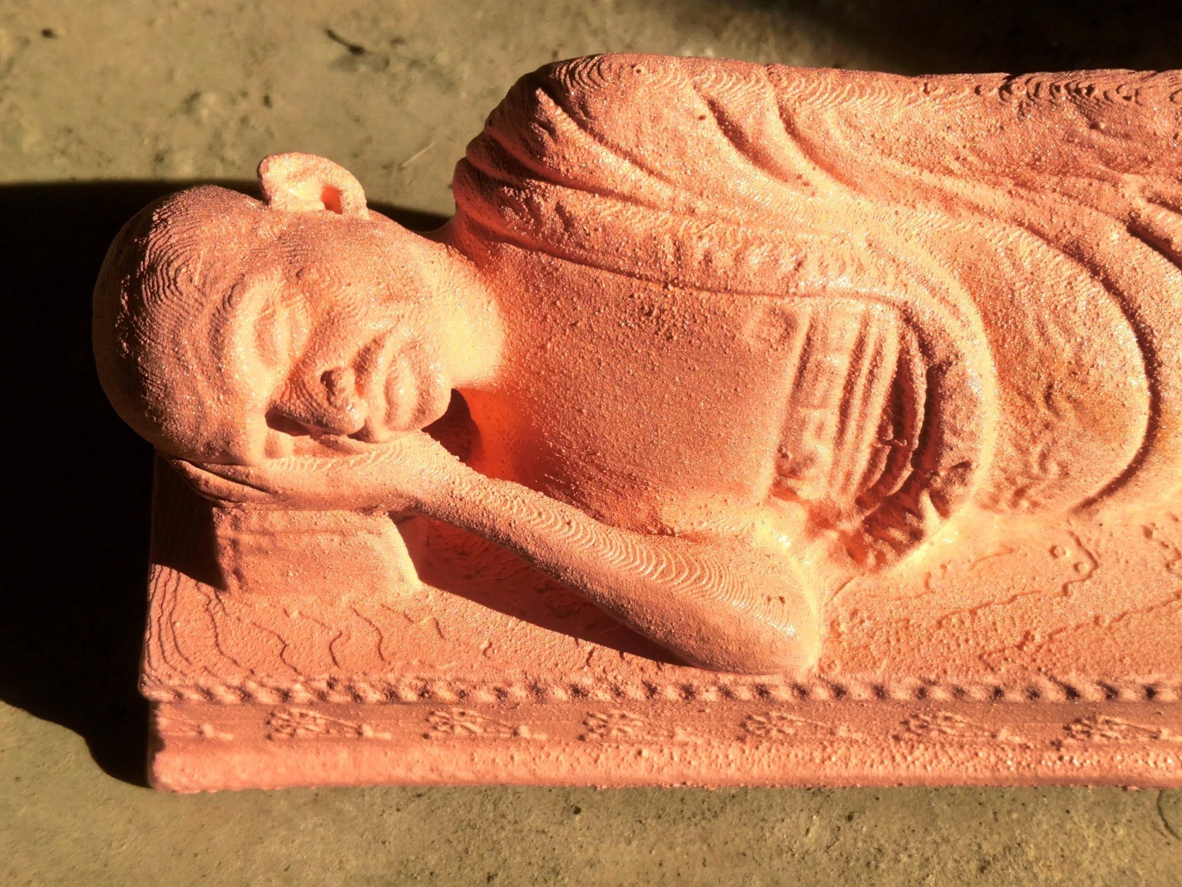 Sleeping Gandhi 3DP 3D print model_2