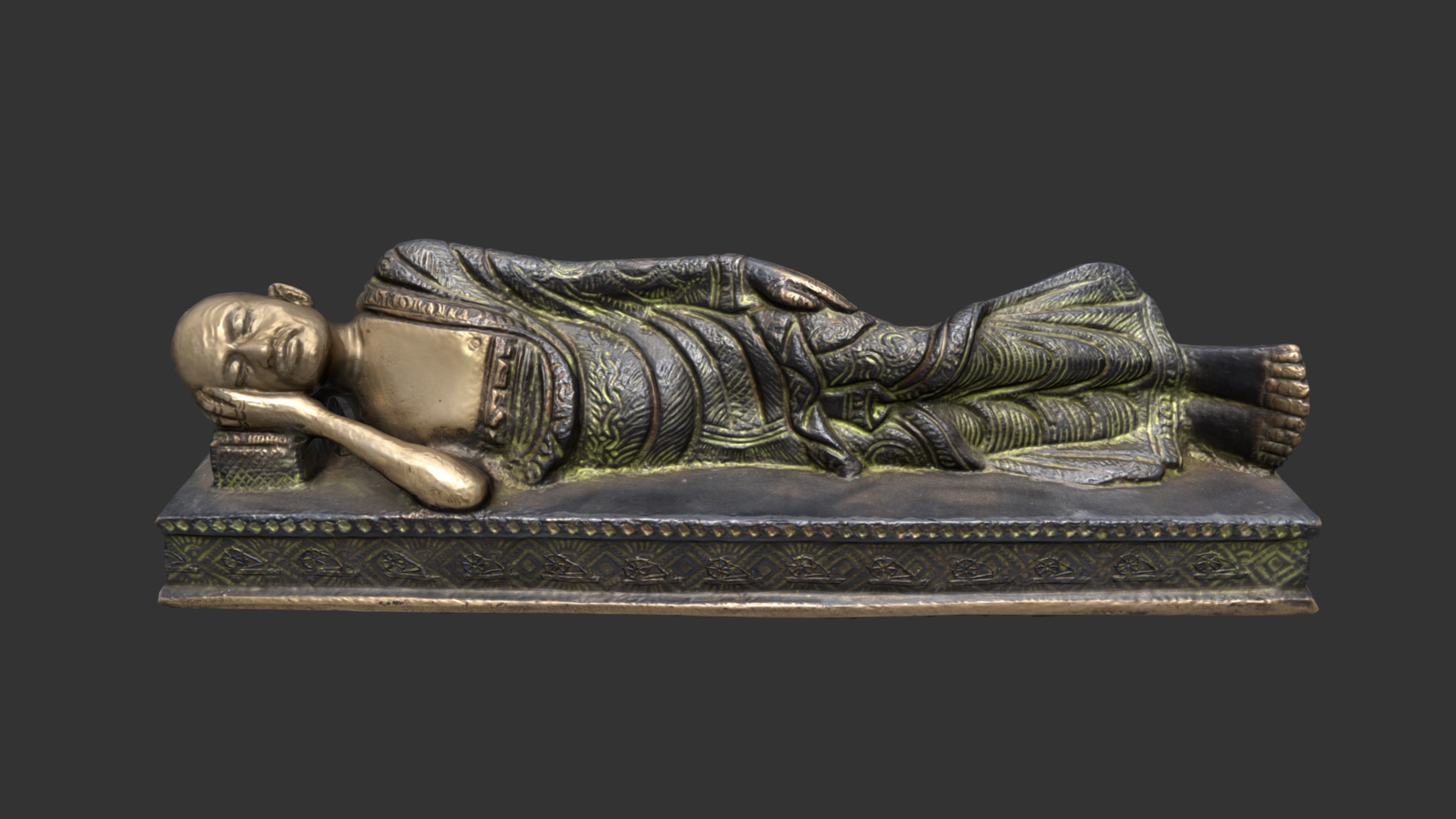 Sleeping Gandhi 3DP 3D print model_11