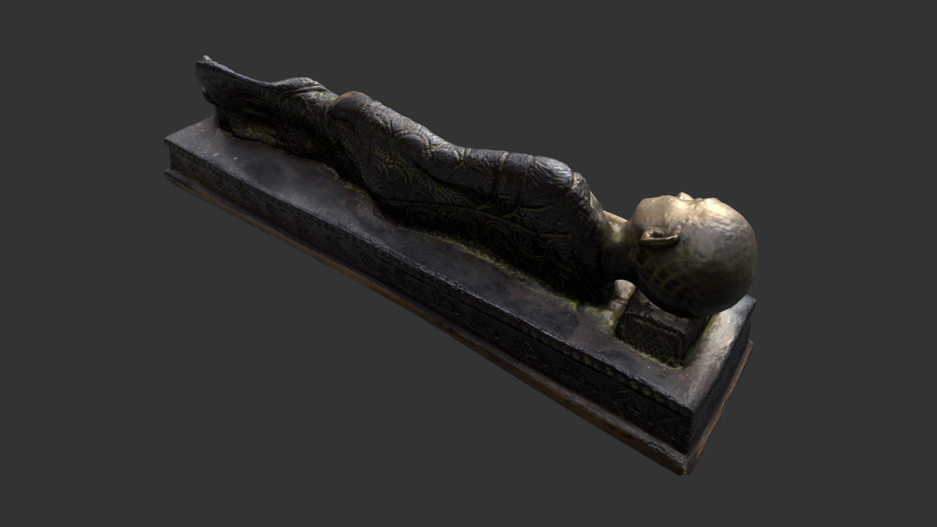 Sleeping Gandhi 3DP 3D print model_13