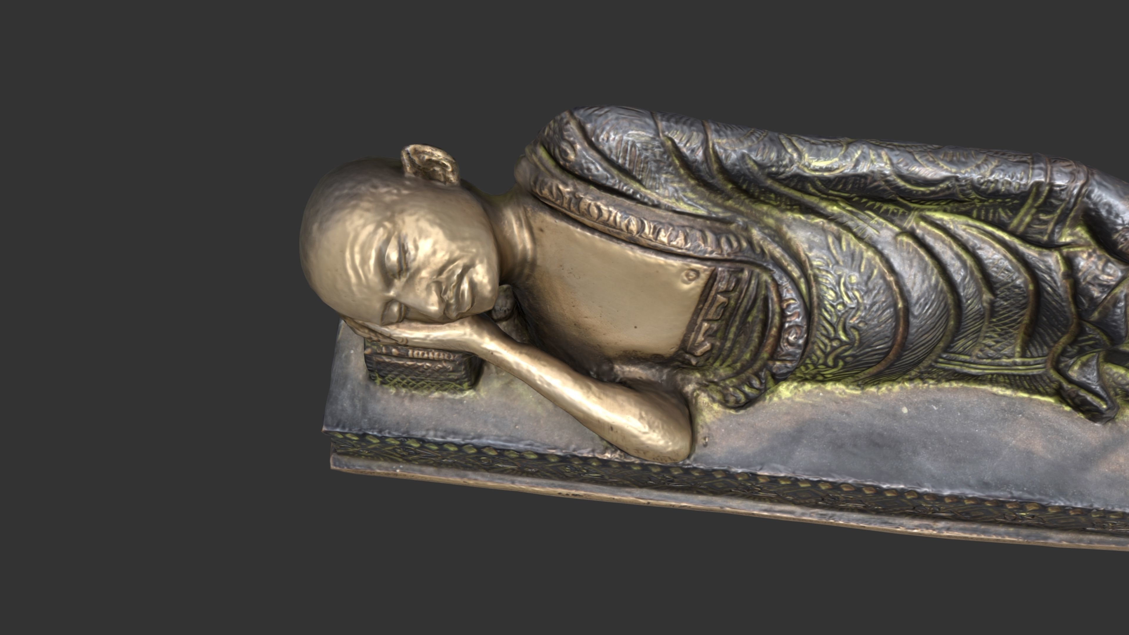 Sleeping Gandhi 3DP 3D print model_19