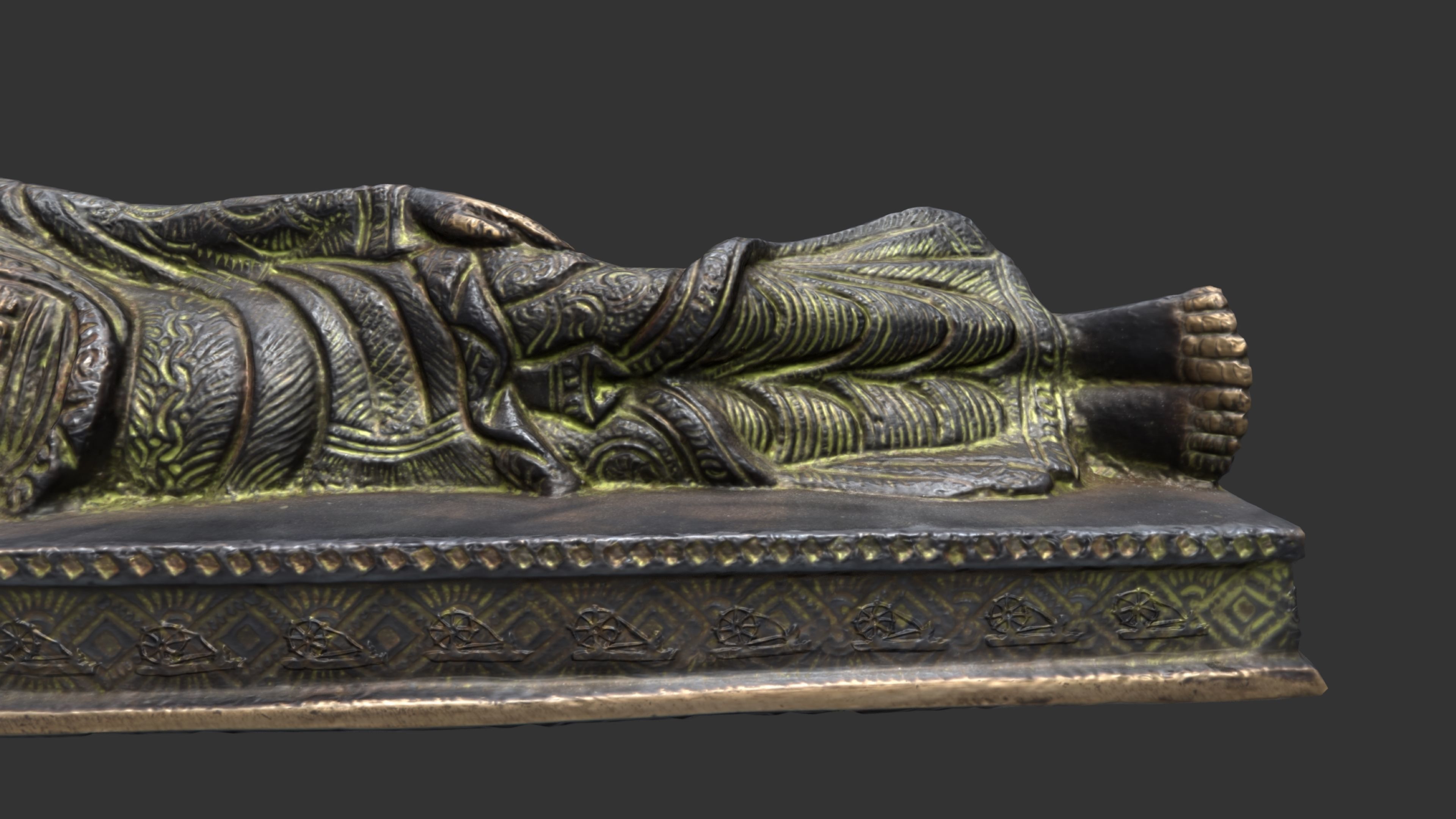 Sleeping Gandhi 3DP 3D print model_17