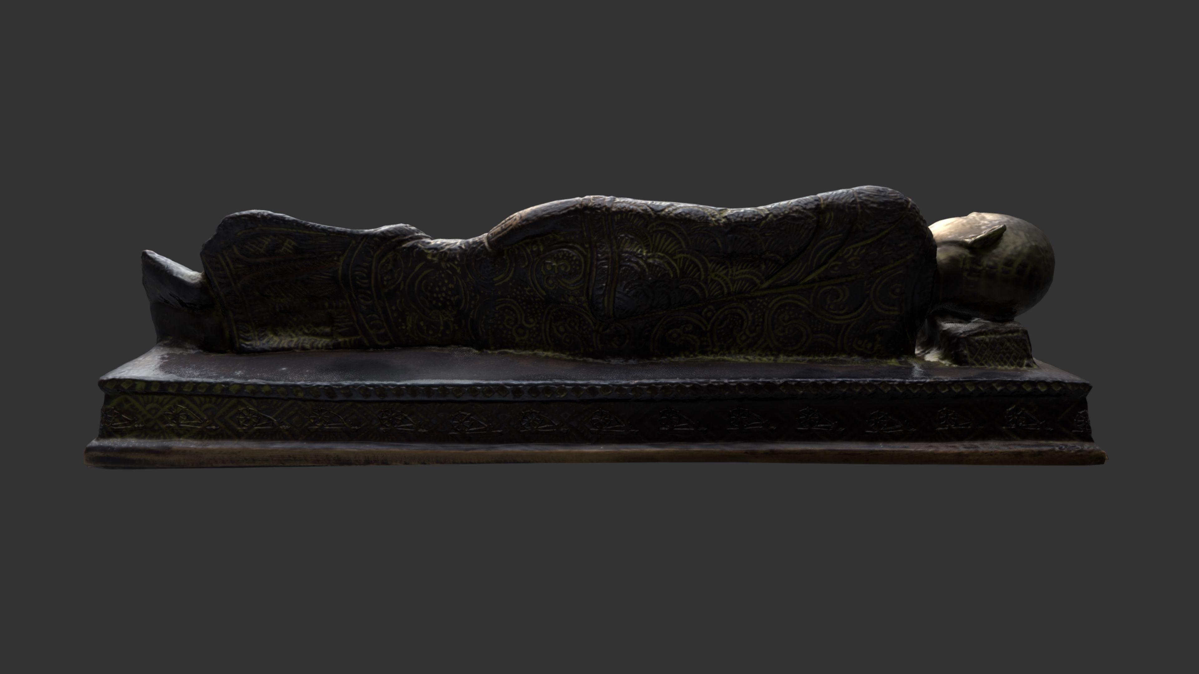 Sleeping Gandhi 3DP 3D print model_14